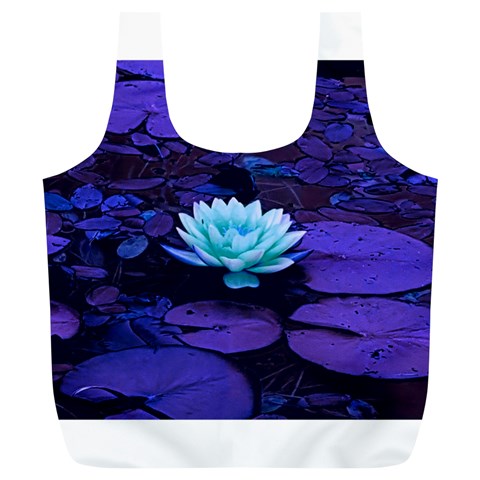 Lotus Flower Magical Colors Purple Blue Turquoise Full Print Recycle Bags (L)  from ZippyPress Front
