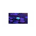 Lotus Flower Magical Colors Purple Blue Turquoise Satin Wrap