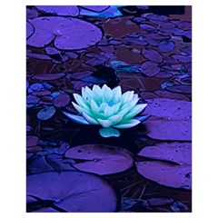 Lotus Flower Magical Colors Purple Blue Turquoise Drawstring Pouches (Extra Large) from ZippyPress Back