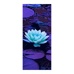 Lotus Flower Magical Colors Purple Blue Turquoise Pleated Skirt from ZippyPress Front Pleats