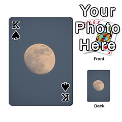 King The Moon and blue sky Playing Cards 54 Designs  from ZippyPress Front - SpadeK