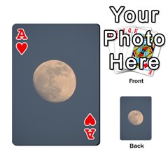 Ace The Moon and blue sky Playing Cards 54 Designs  from ZippyPress Front - HeartA