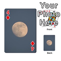 The Moon and blue sky Playing Cards 54 Designs  from ZippyPress Front - Diamond4