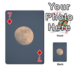 The Moon and blue sky Playing Cards 54 Designs  from ZippyPress Front - Diamond7