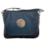 The Moon and blue sky Messenger Bags