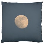 The Moon and blue sky Large Flano Cushion Case (Two Sides)