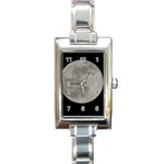 Close to the full Moon Rectangle Italian Charm Watch