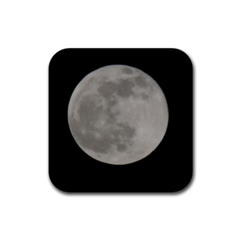 Close to the full Moon Rubber Square Coaster (4 pack)  from ZippyPress Front
