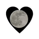 Close to the full Moon Heart Magnet