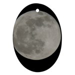 Close to the full Moon Oval Ornament (Two Sides)
