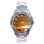 Summer Sunset Stainless Steel Analogue Watch
