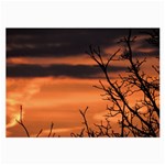 Tree branches and sunset Large Glasses Cloth