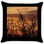 Colorful Sunset Throw Pillow Case (Black)