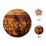 Colorful Sunset Playing Cards (Round) 