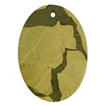 Stylish Gold Stone Ornament (Oval) 