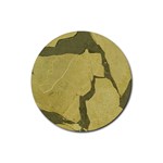 Stylish Gold Stone Rubber Round Coaster (4 pack) 