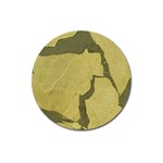 Stylish Gold Stone Magnet 3  (Round)