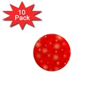 Red Xmas desing 1  Mini Magnet (10 pack) 