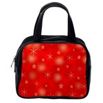 Red Xmas desing Classic Handbags (One Side)