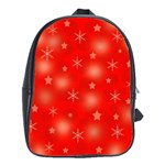 Red Xmas desing School Bags(Large) 