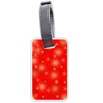 Red Xmas desing Luggage Tags (One Side) 