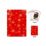 Red Xmas desing Playing Cards (Mini) 