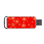 Red Xmas desing Portable USB Flash (One Side)
