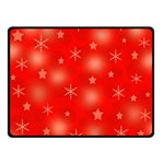 Red Xmas desing Double Sided Fleece Blanket (Small) 