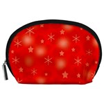 Red Xmas desing Accessory Pouches (Large) 
