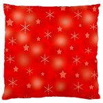 Red Xmas desing Standard Flano Cushion Case (One Side)