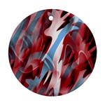 Blue and red smoke Ornament (Round) 