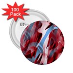 Blue and red smoke 2.25  Buttons (100 pack) 