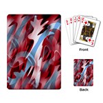 Blue and red smoke Playing Card