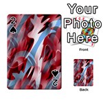 Blue and red smoke Playing Cards 54 Designs 