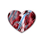 Blue and red smoke Heart Coaster (4 pack) 