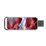 Blue and red smoke Portable USB Flash (One Side)