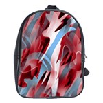 Blue and red smoke School Bags (XL) 