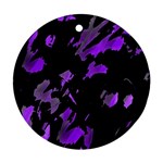 Painter was here - purple Ornament (Round) 