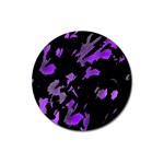 Painter was here - purple Magnet 3  (Round)