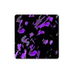 Painter was here - purple Square Magnet