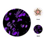 Painter was here - purple Playing Cards (Round) 