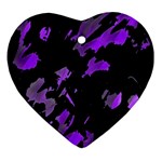 Painter was here - purple Heart Ornament (2 Sides)