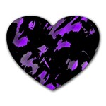 Painter was here - purple Heart Mousepads