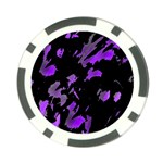Painter was here - purple Poker Chip Card Guards