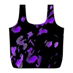 Painter was here - purple Full Print Recycle Bags (L) 