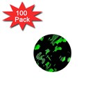 Painter was here - green 1  Mini Buttons (100 pack) 
