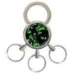 Painter was here - green 3-Ring Key Chains