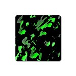 Painter was here - green Square Magnet