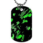 Painter was here - green Dog Tag (One Side)
