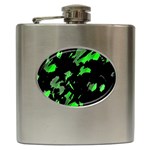 Painter was here - green Hip Flask (6 oz)